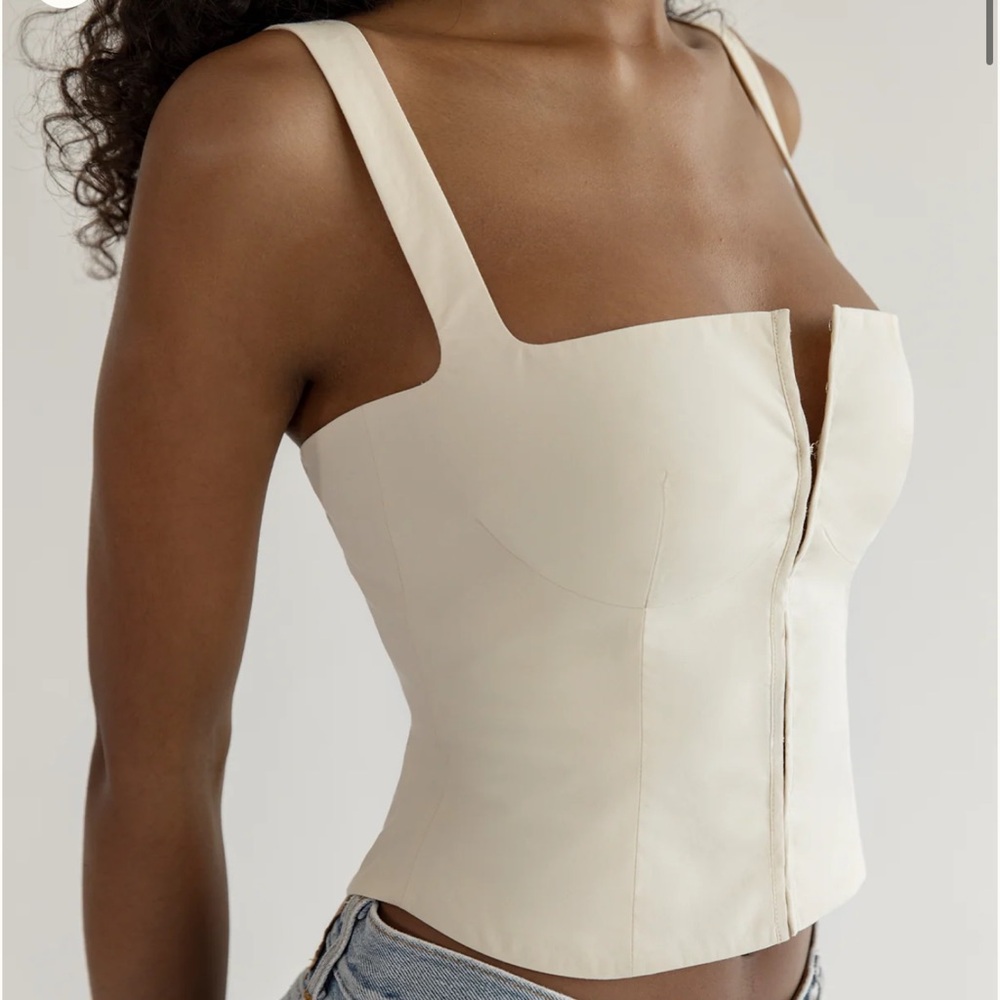 Orseund Iris Minimal Bustier in Antique Cream